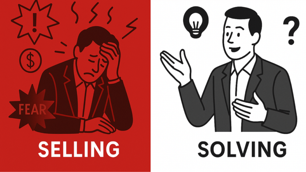 The Selling VS Solving mindset shift 