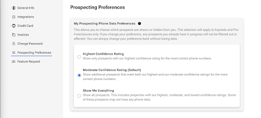 REDX Confidence Ratings settings in Vortex