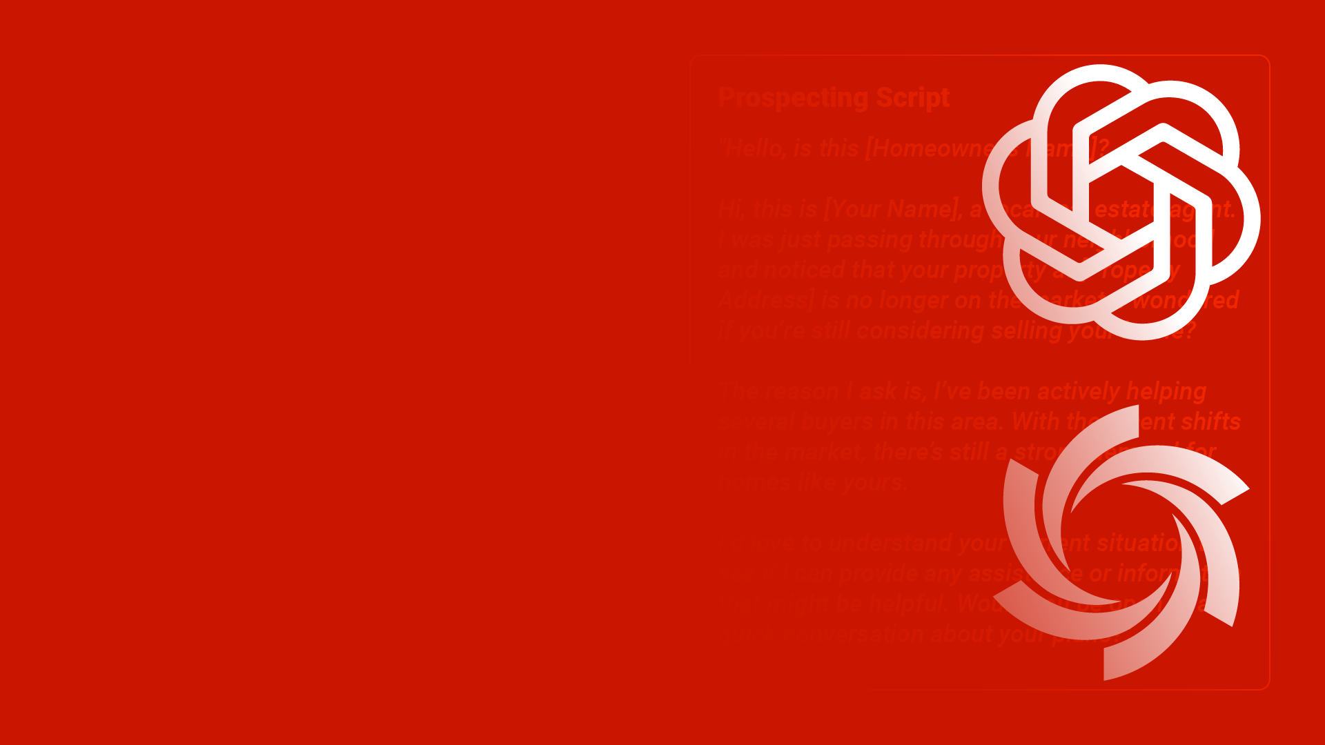 AI VS Automation Blog thumbnail featuring ChatGPT logo and REDX Vortex logo