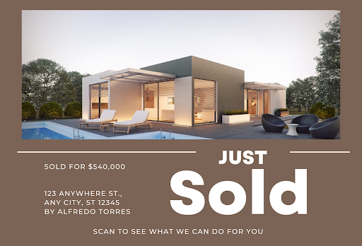 Just Sold Postcard Template