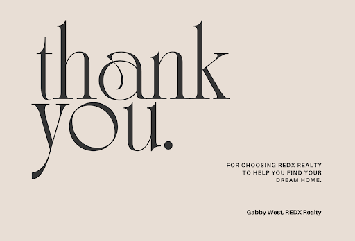 Thank you past client postcard template