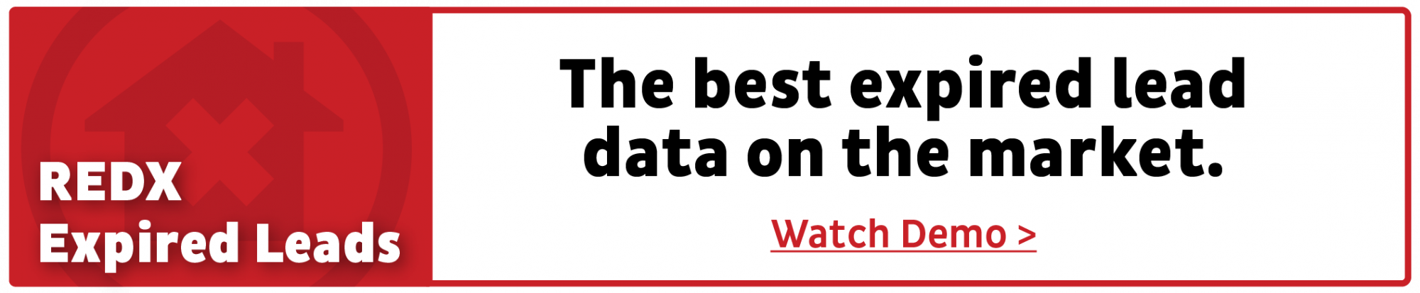 REDX Ad for Expired Leads: the best expired lead data on the market 
