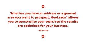 Red text on a white background