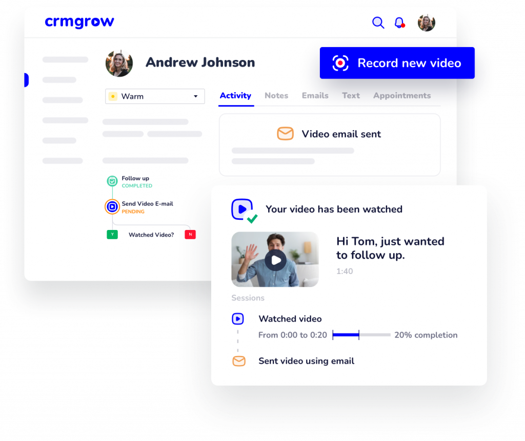 CRM Grow Record a Video Feature Graphic 
